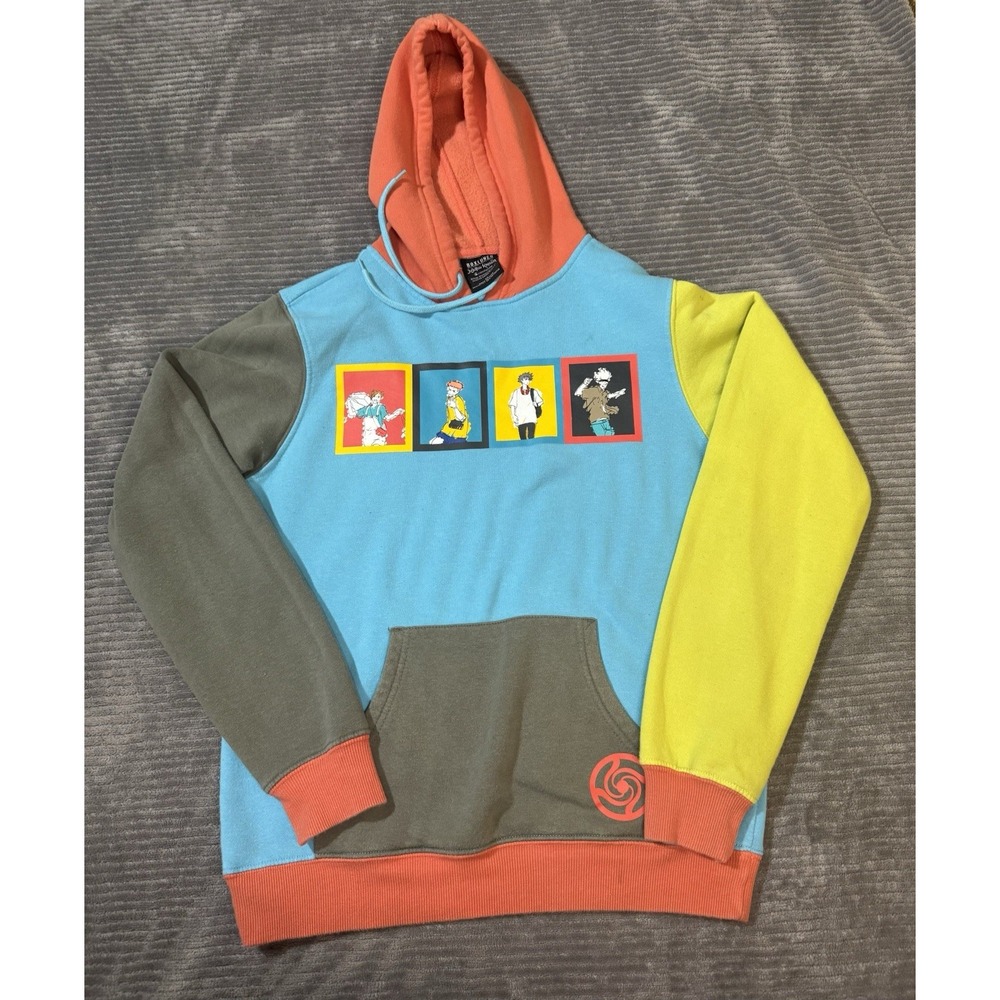 Jujutsu Kaisen Hoodie Small Colorblock Multi Color Rainbow Box Lunch Comic Strip